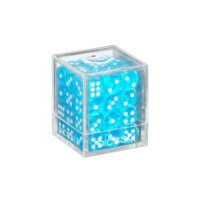 DICESKI - 六面骰子-12mm(36顆)-藍綠色 - Translucent - 12mm D6 Teal (36 Dice) - DSI00006(NTD 230元)