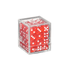 DICESKI DI六面骰子-12mm(36顆)-紅色 - CESKI - Translucent - 12mm D6 Red (36 Dice) - DSI00001(NTD 230元)
