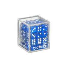 DICESKI - 六面骰子-12mm(36顆)-藍色 - Translucent - 12mm D6 Blue (36 Dice) - DSI00002(NTD 230元)