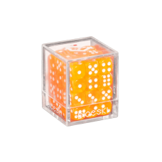 DICESKI - 六面骰子-12mm(36顆)-橘色 - Translucent - 12mm D6 Orange (36 Dice) - DSI00007(NTD 230元)