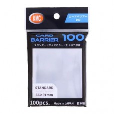 KMC 100入標準第二層卡套 - KMC 100 card sleeves deck protectors - Card Barrier 100 - Clear (66mm×91mm) - 046