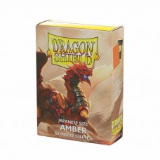 龍盾Dragon Shield 100 - AT-11159- 龍盾卡套日規尺寸(60入) - DS60J Matte -磨砂Amber琥珀橘