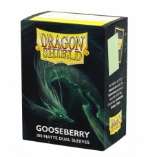 龍盾Dragon Shield 100 - 標準尺寸Standard Deck Protector Sleeves - 雙面色磨砂卡套Dual Matte - 鵝莓綠Gooseberry - AT-15066 (NT 420元)