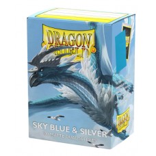 龍盾Dragon Shield - 磨砂防卡套-標準尺寸(100入) - 天空藍/灰色內層 Dragon Shield - 100 Deck Protector Sleeves - Standard Size - Matte Dual - Sky Blue & Silver - AT-15074 龍盾Dragon Shield - 磨砂防卡套-標準尺寸(100入) - 天空藍/灰色內層 Dragon Shield - 100 Deck Protector Sleeves - Standard Size - Matte Dual - Sky Blue & Silver - AT-15074
